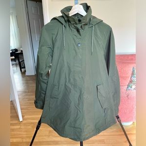 Helly Hanson Green Raincoat - ladies medium